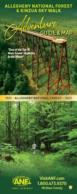 Cover image of Allegheny National Forest Region Travel Guide & Map